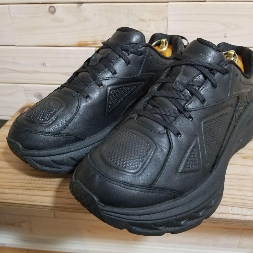 極美品　ホカ オネオネ　BONDI LTR WIDE　レザースニーカー　26.0