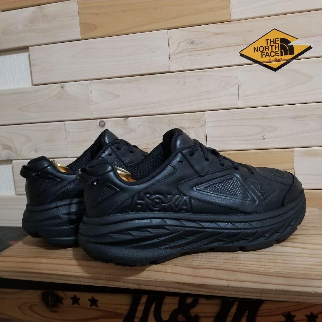 極美品　ホカ オネオネ　BONDI LTR WIDE　レザースニーカー　26.0
