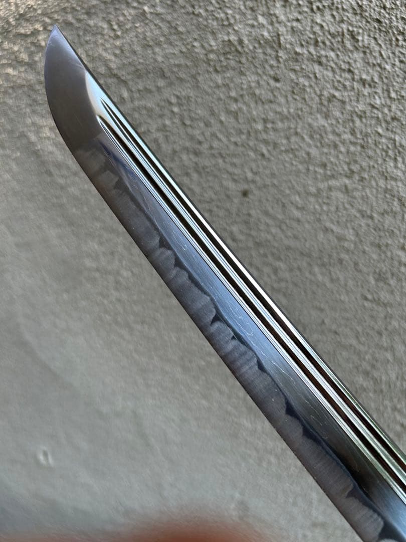 最高級 居合刀 二重樋 二筋樋 模造刀 日本刀 模擬刀太刀 脇差 短刀 鍛肌再現