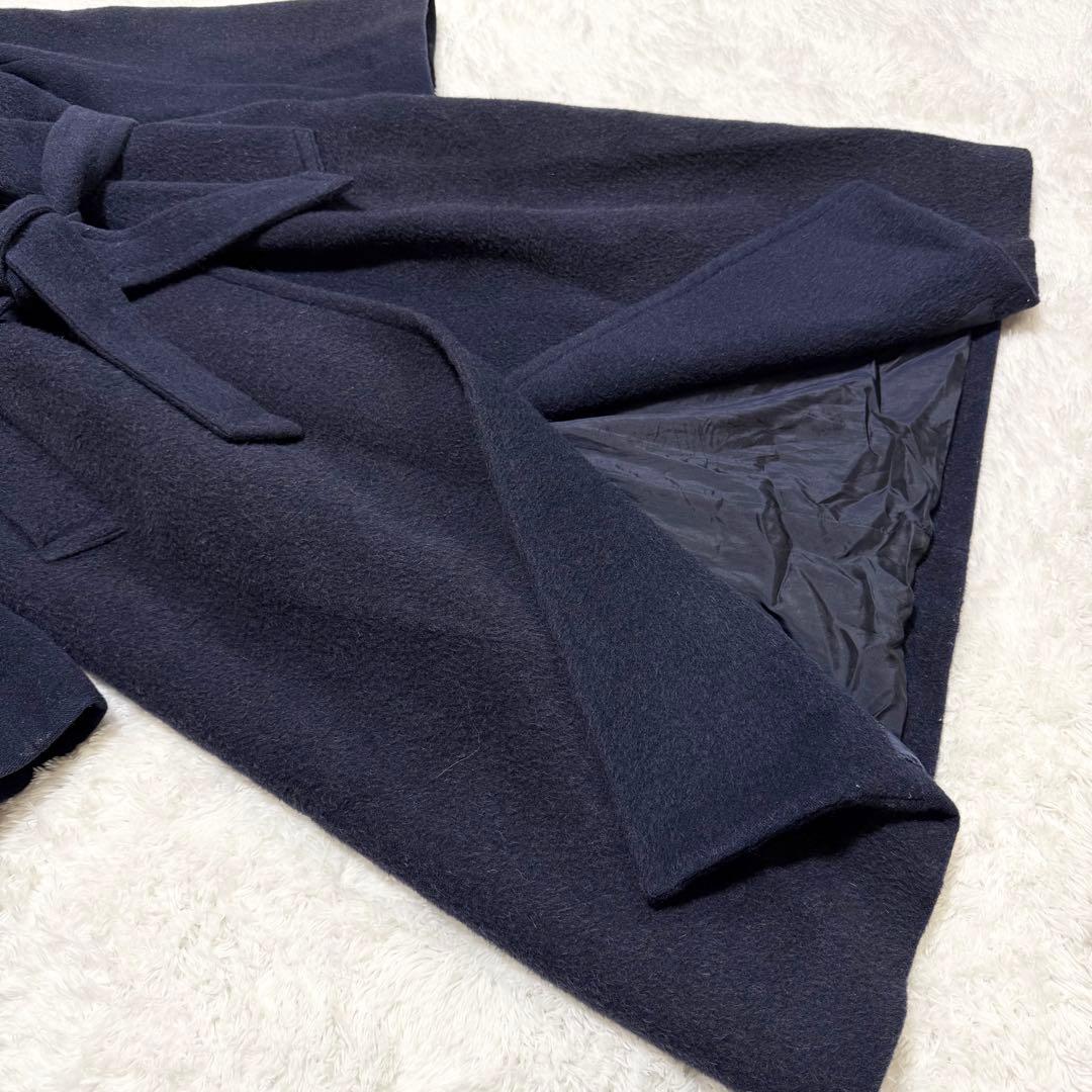 近年モデル✨ IENA ダブルブレスト ベルテッド ロングコート アルパカ