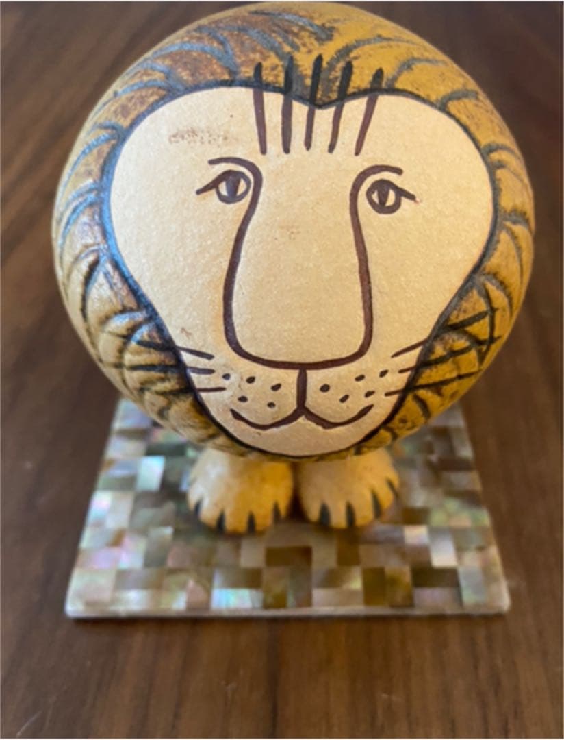 リサラーソン ライオン　中サイズ　陶器　置物