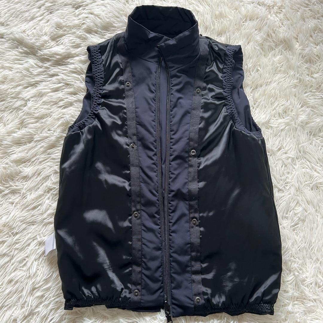 極美品✨3way デサント　ステンカラーコート　ライナー付　ネイビー　Mサイズ