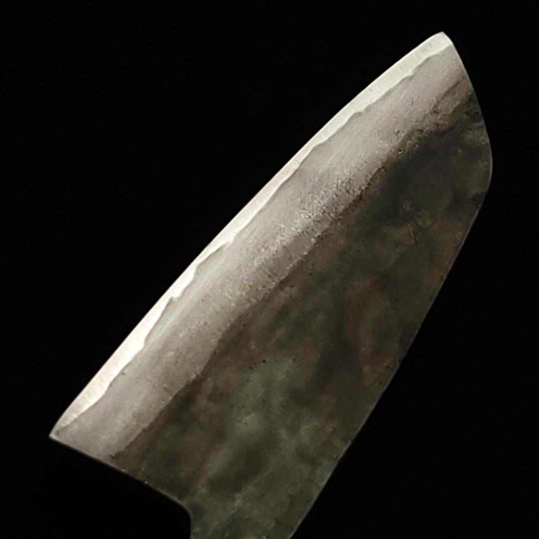 白紙1号 黒打 万能包丁 165㎜ #8042 焼柄 月光作