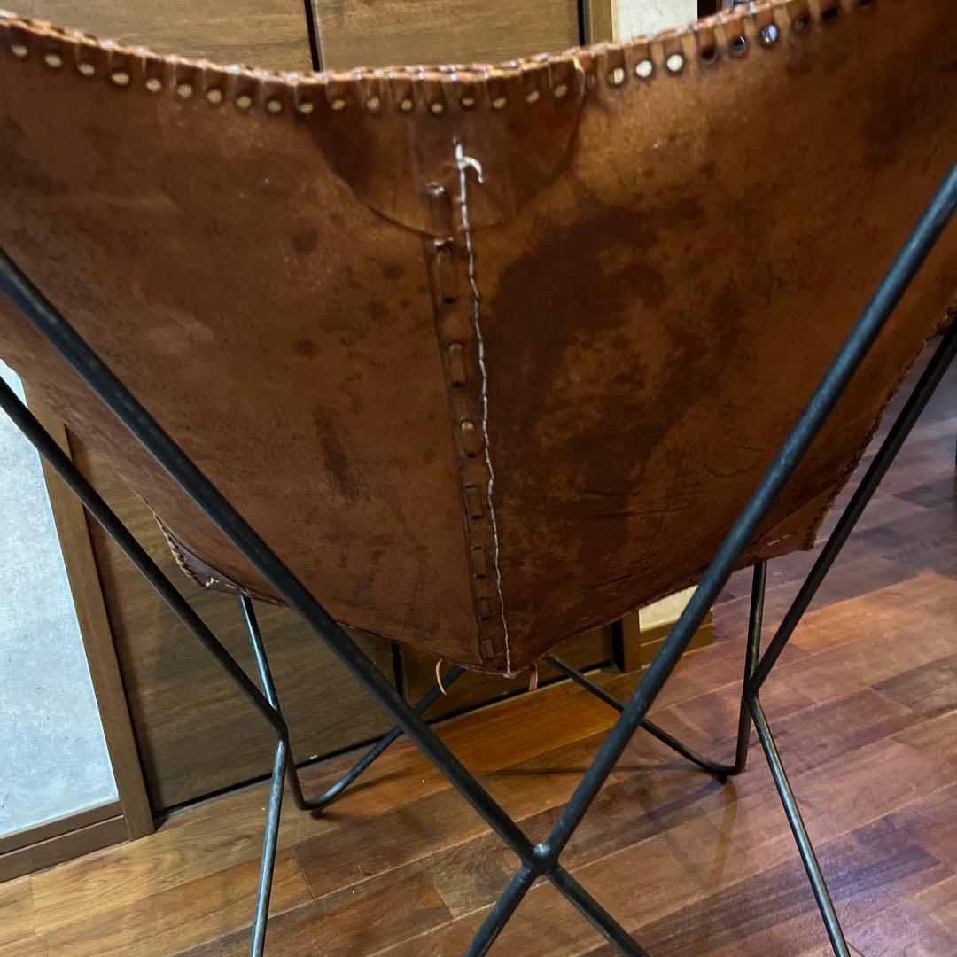 バタフライチェア　レザーチェア アンティーク ヴィンテージ