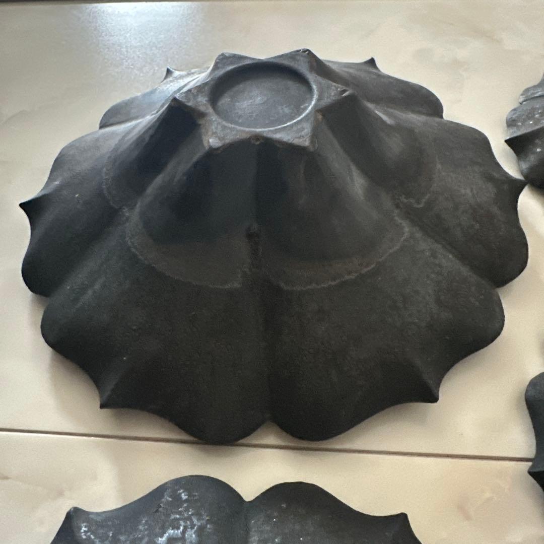 伊藤剛俊　　花型皿 5点