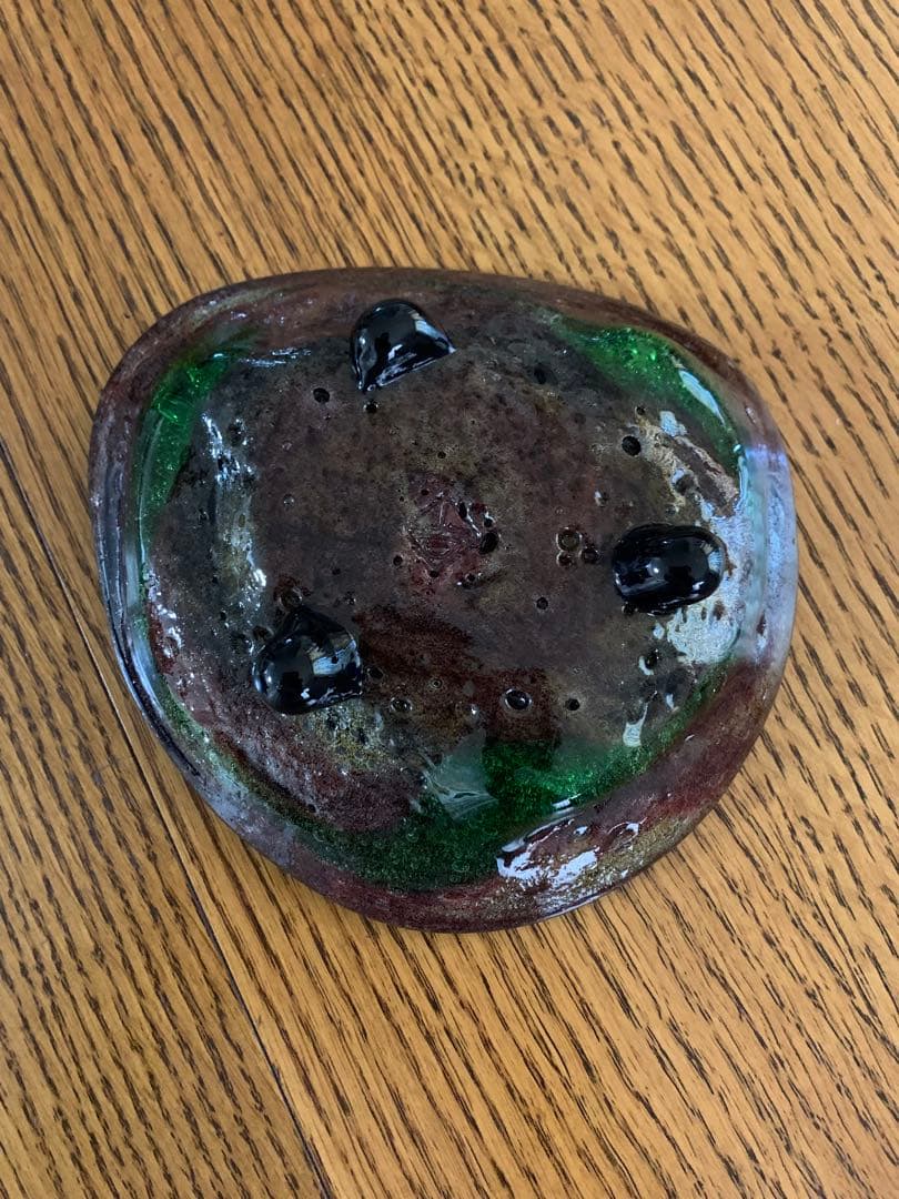 稲嶺盛吉 足付きガラス皿