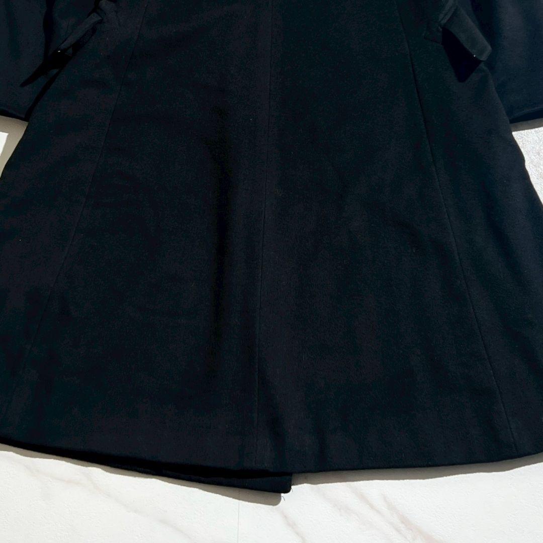 鑑定済・美品 エルメス カシミヤ100% ロングコート ナポレオンコート 40