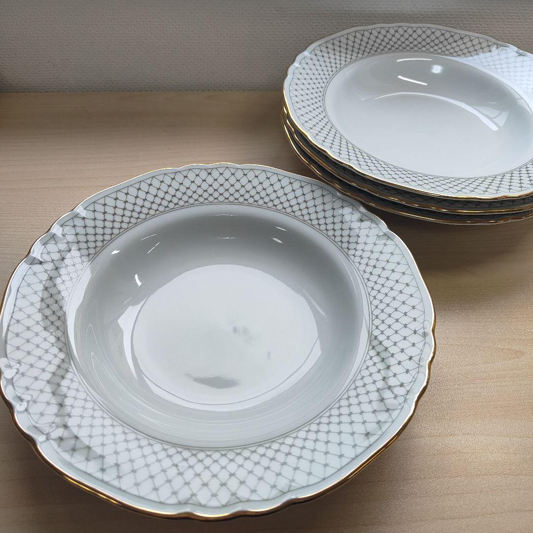 Richard Ginori ジノリ　スープ皿　金彩　プレート　深型　パスタ　皿