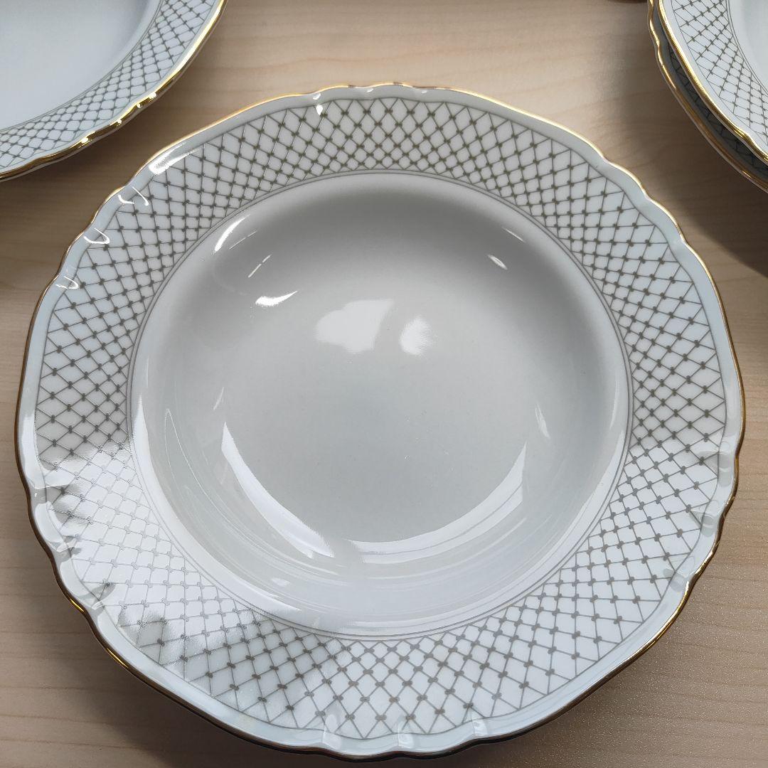 Richard Ginori ジノリ　スープ皿　金彩　プレート　深型　パスタ　皿