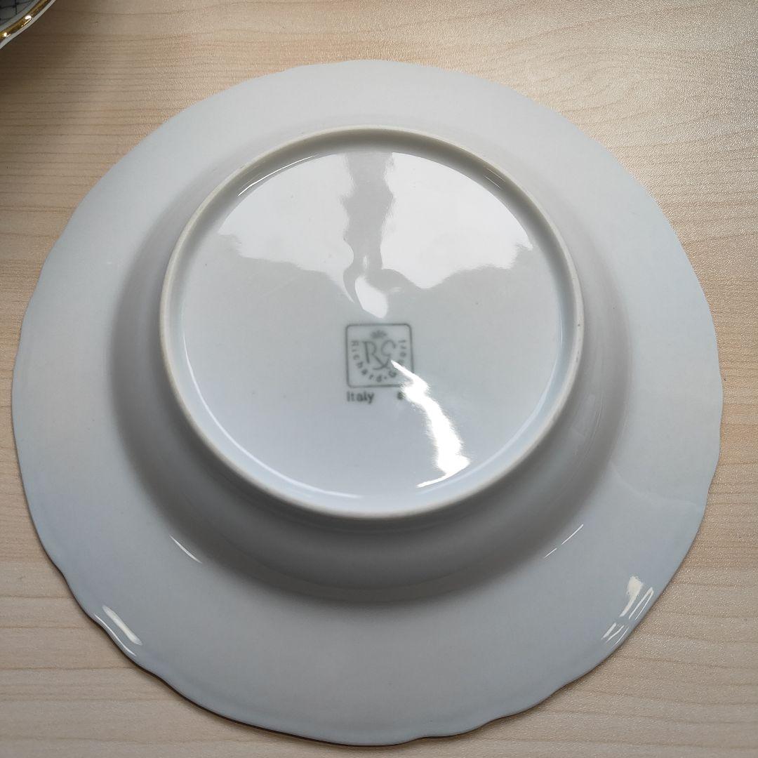 Richard Ginori ジノリ　スープ皿　金彩　プレート　深型　パスタ　皿