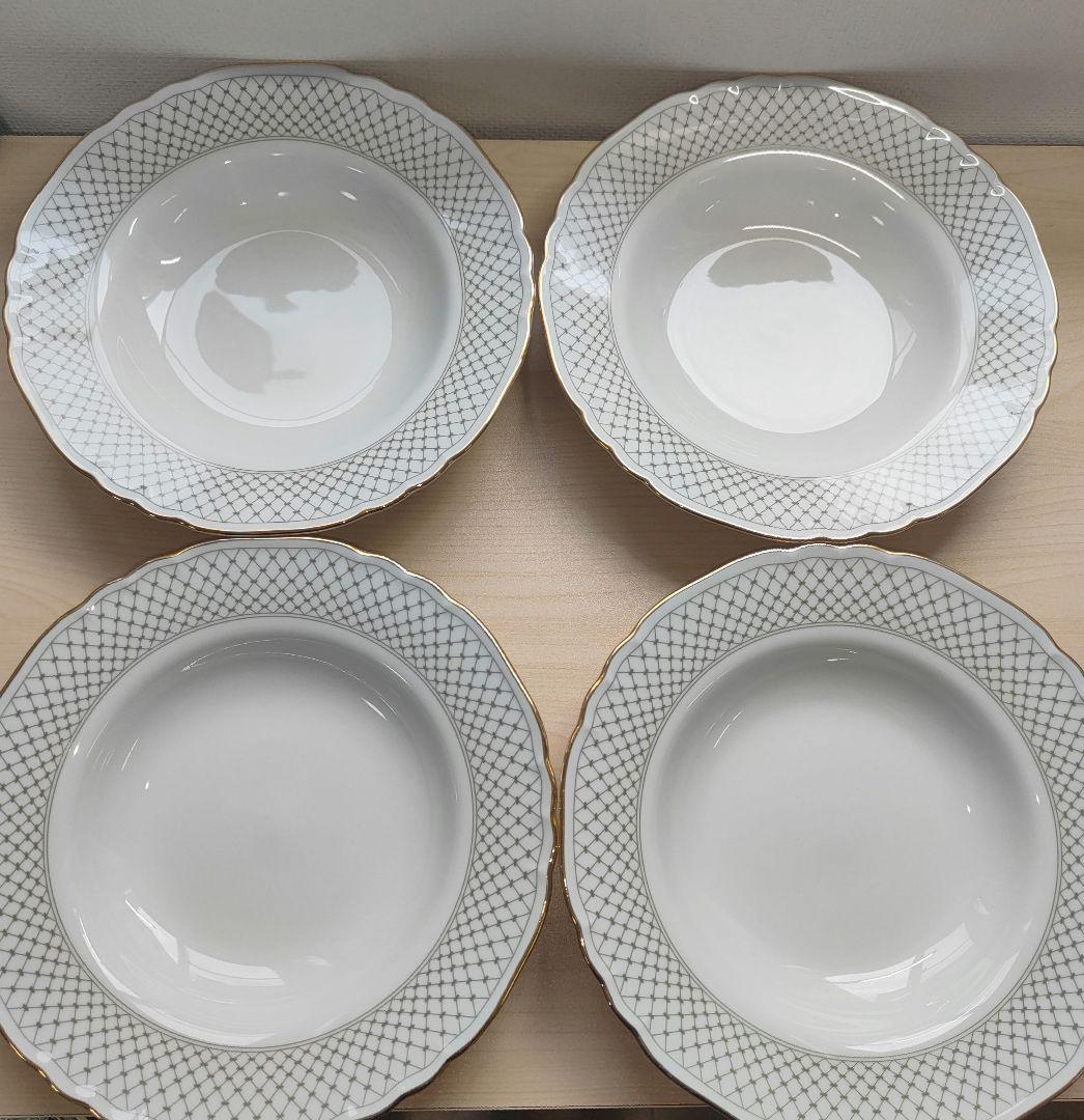 Richard Ginori ジノリ　スープ皿　金彩　プレート　深型　パスタ　皿