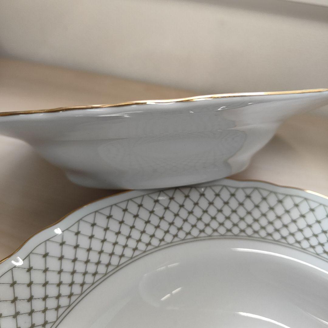 Richard Ginori ジノリ　スープ皿　金彩　プレート　深型　パスタ　皿
