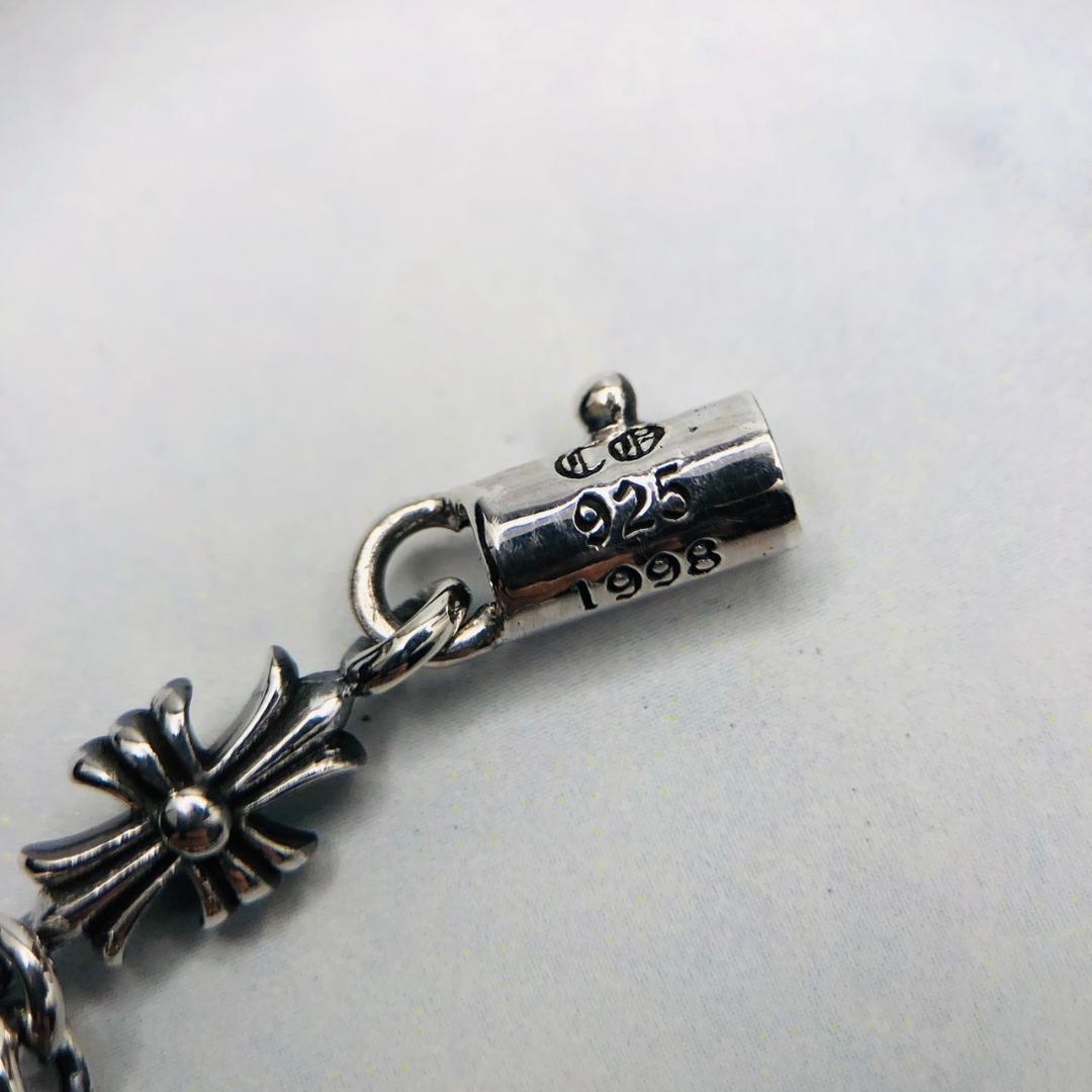 シルバー925 ブレスレット　クロス　十字架　クロム　2-26　8935