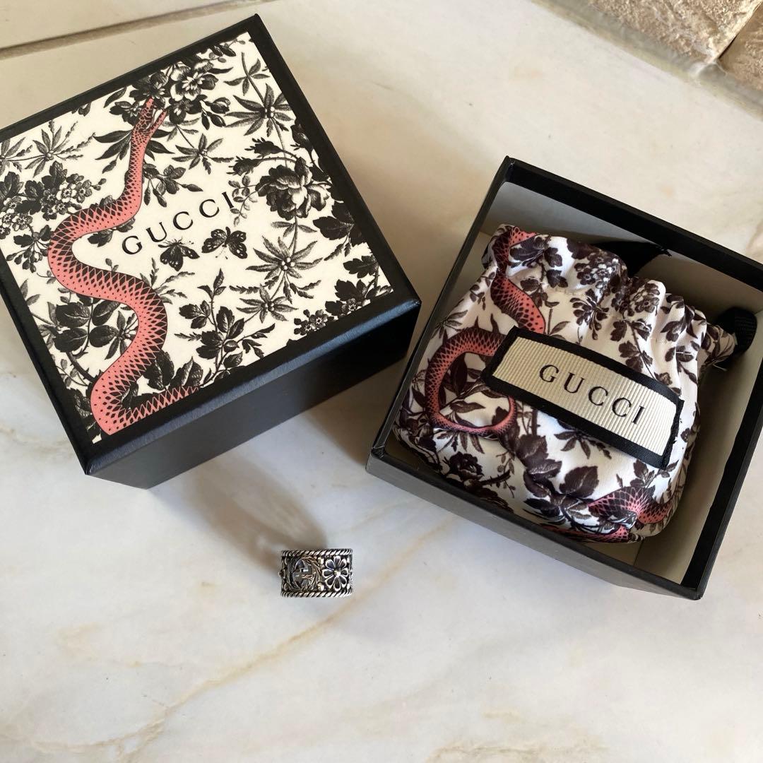 【土日限定価格】グッチ GUCCI 指輪 リング 11号 (箱、保存袋付き)
