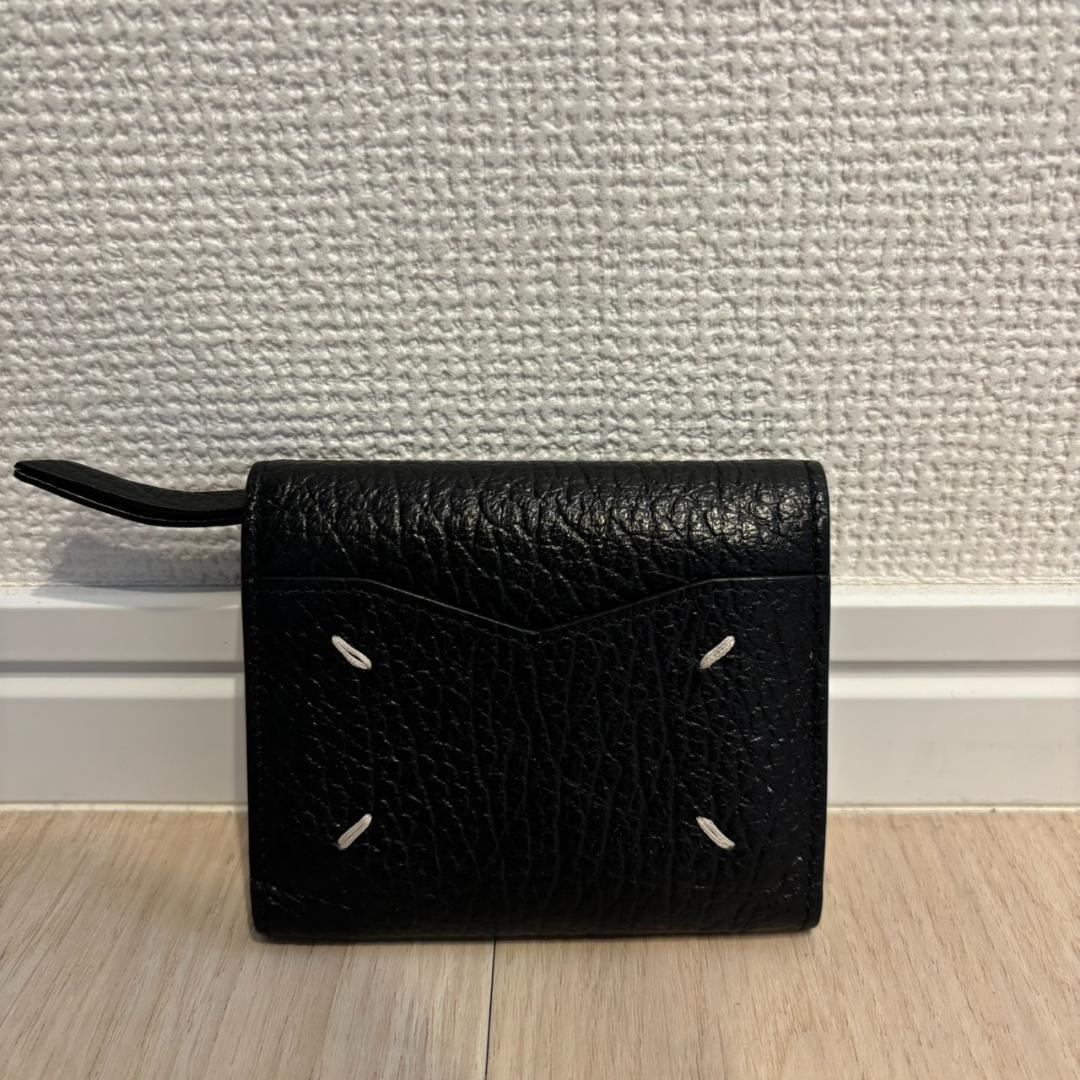 【未使用級】メゾンマルジェラ スリーフォールドウォレット 財布 4ステッチ
