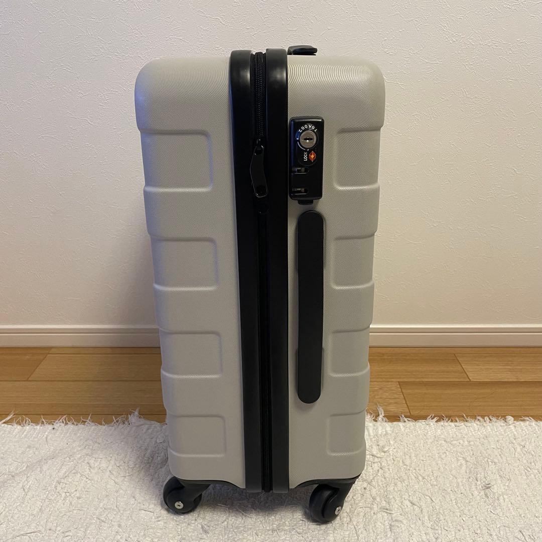 【無印】バーを自由に調節できる　ハードキャリーケース　TSAロック（鍵2本）付き