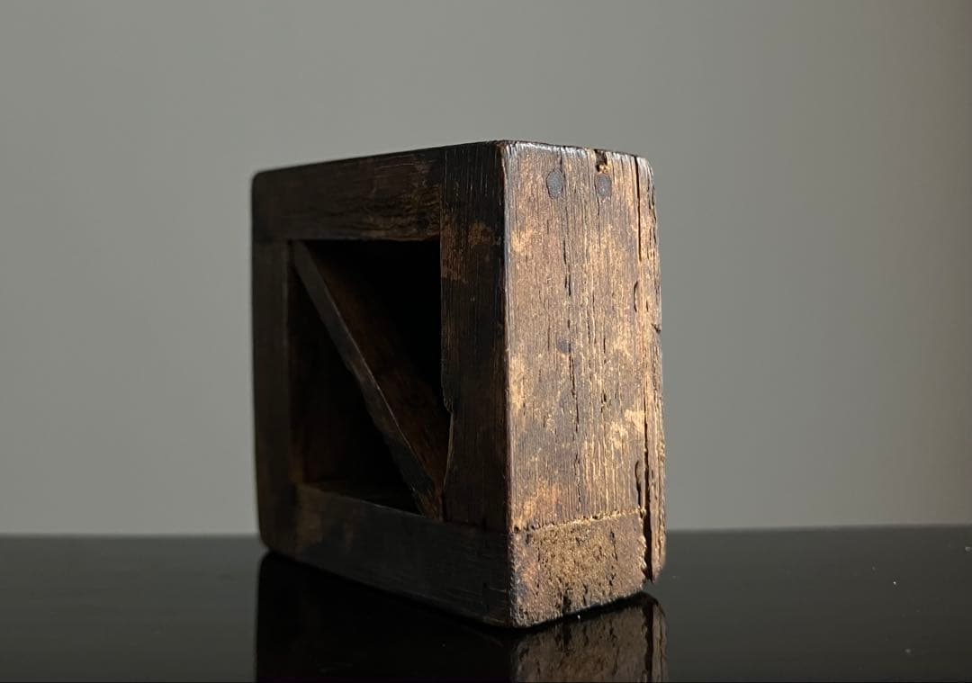 【極小豆仏 升入り大黒天 約1.3㎝ 江戸後期〜明治初期頃】仏像骨董お守り古物