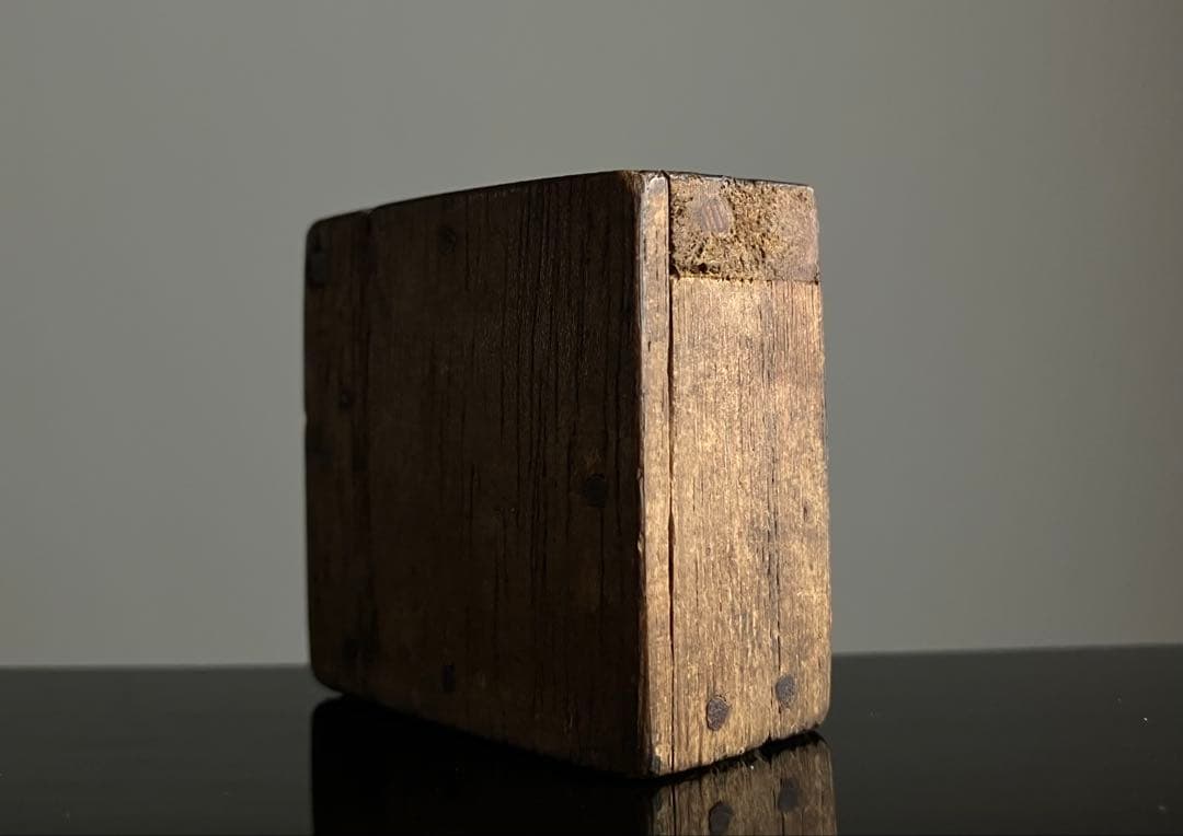 【極小豆仏 升入り大黒天 約1.3㎝ 江戸後期〜明治初期頃】仏像骨董お守り古物