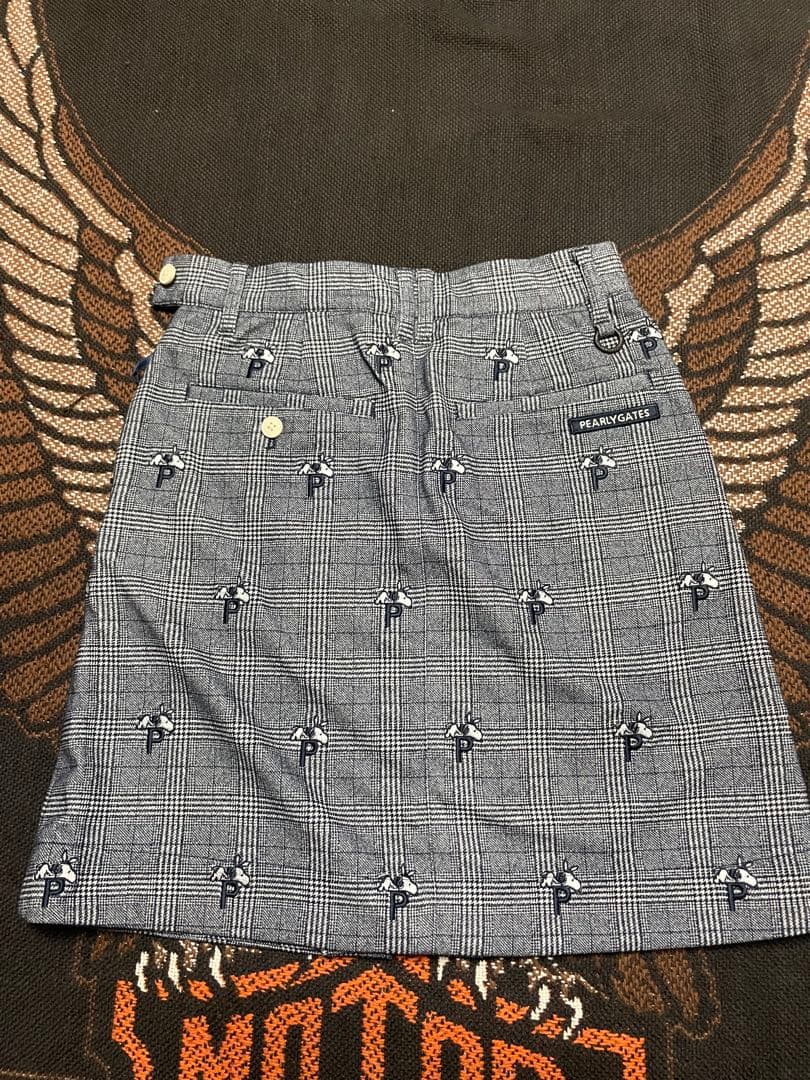 【新品未使用】PEARLY GATES スヌーピーコラボチェック柄スカートゴルフ