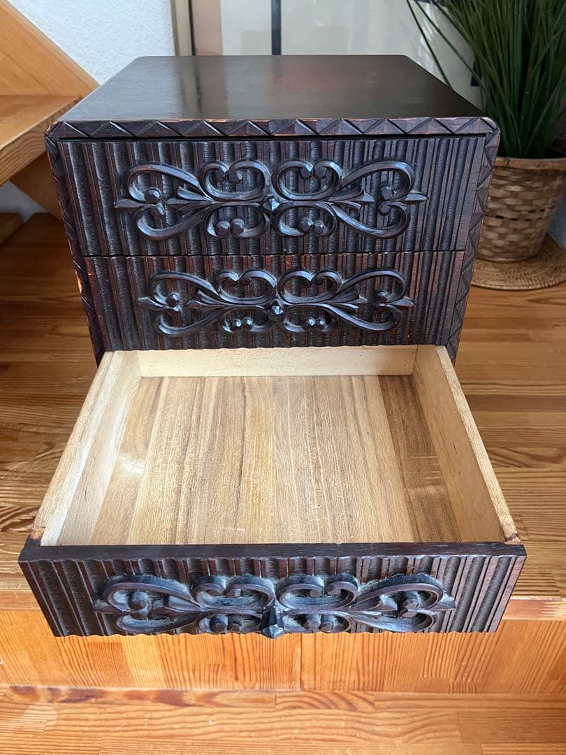 アンティーク レトロ ヴィンテージ 木製レターケース 引き出し 書類ケース