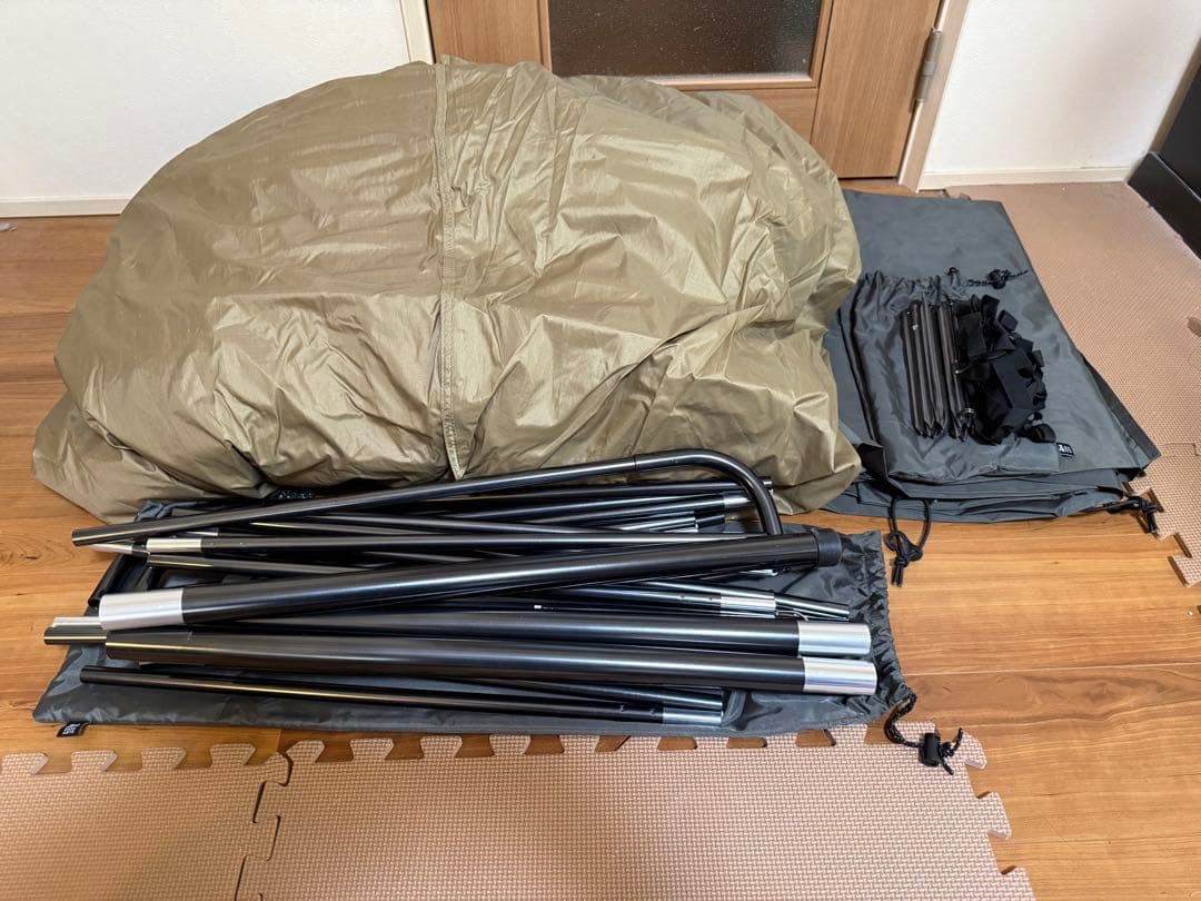 ゼインアーツ　ゼクーL インナーテントセット【撥水加工変更前&黒ガイロープ】