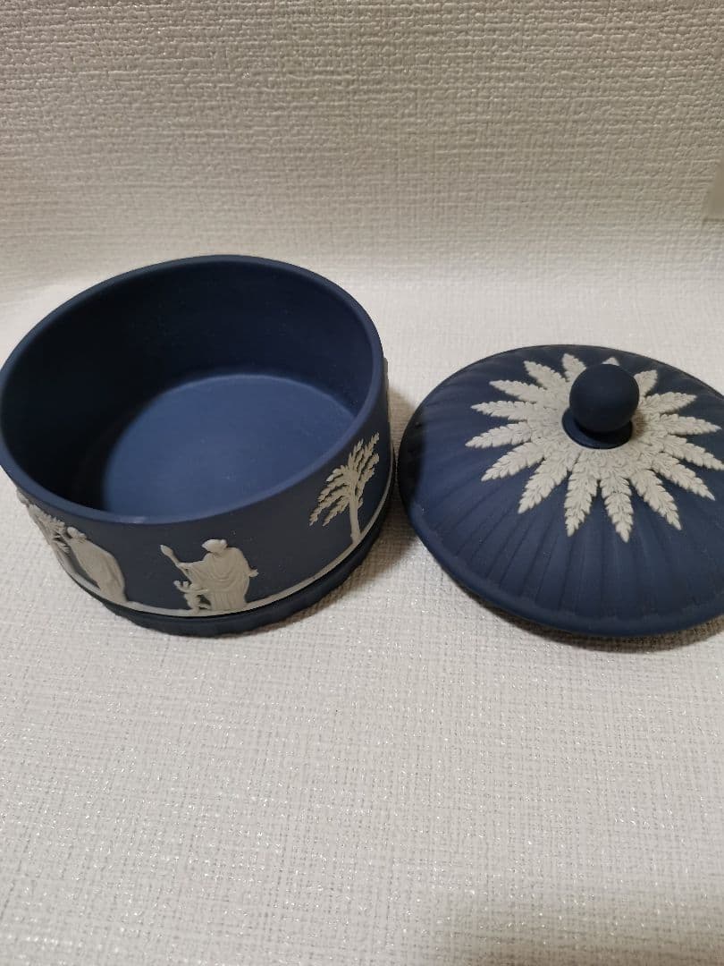 ウェッジウッド　小物入れ　希少ブルー ★美品★