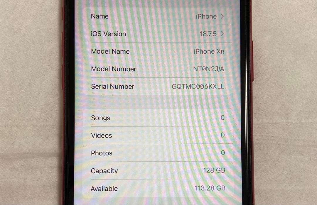 iPhone XR Red 128G simフリー 美品