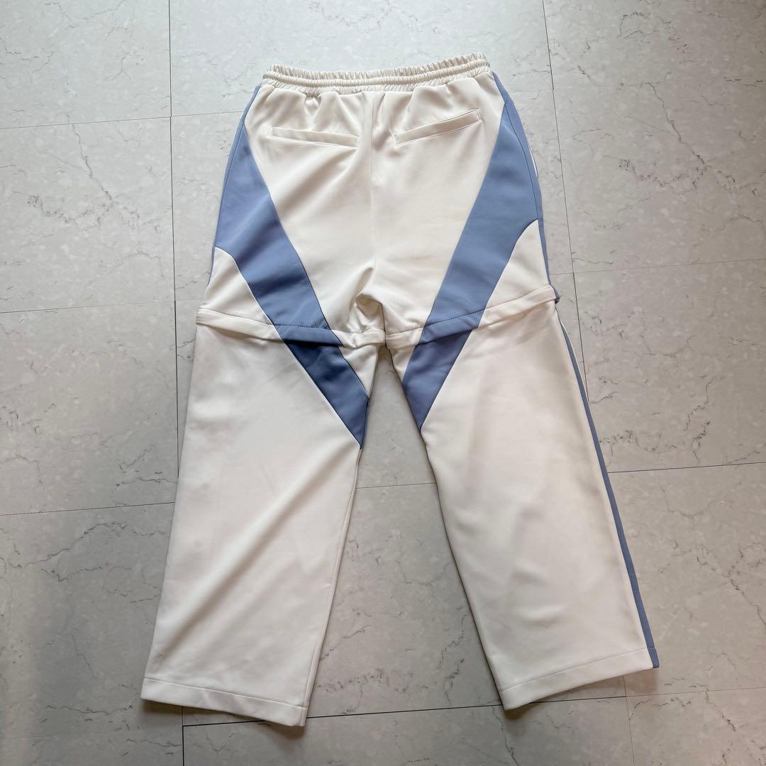 REFLEM セットアップ BIG切替ジャージ パンツ F ホワイト 水色