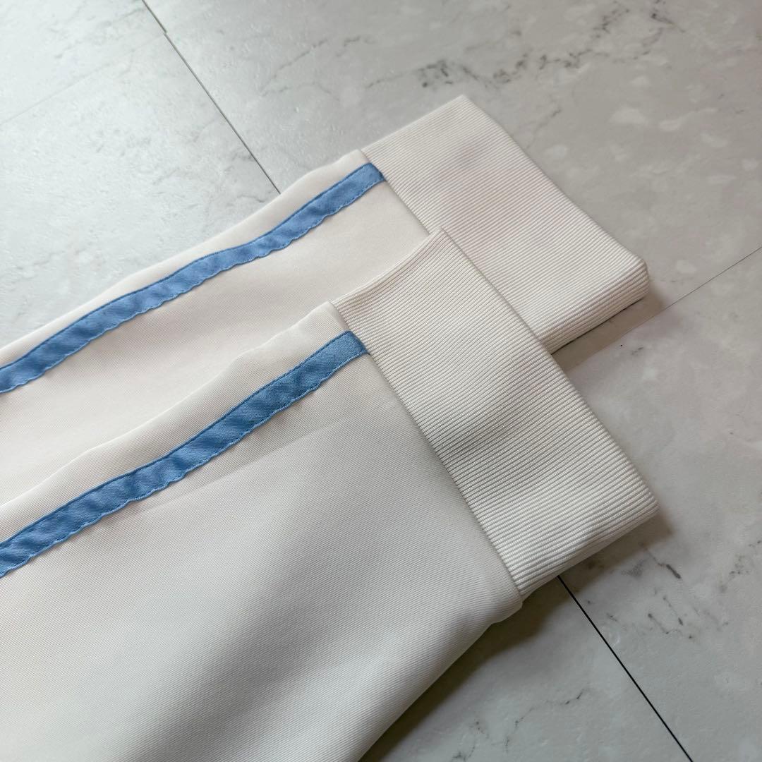 REFLEM セットアップ BIG切替ジャージ パンツ F ホワイト 水色