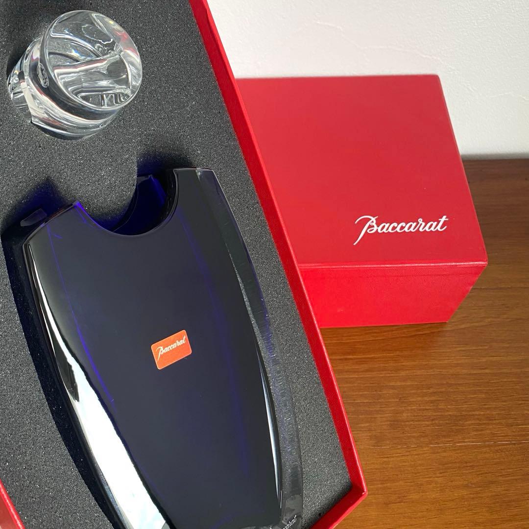 Baccarat バカラ オセアニア ブルー 花瓶 フラワーベース