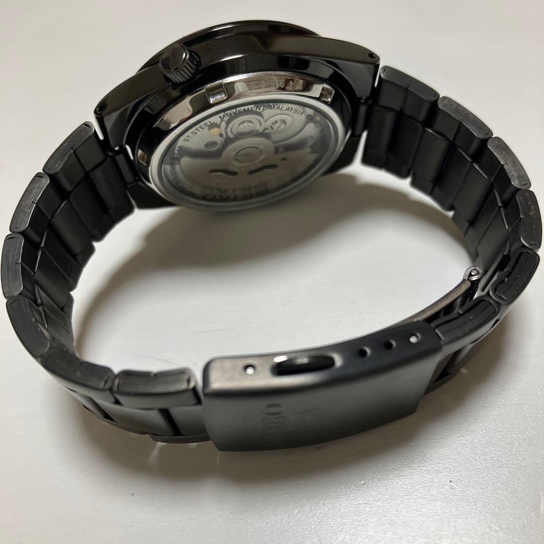 SEIKO5 SNKE03K1 自動巻き腕時計 ブラック