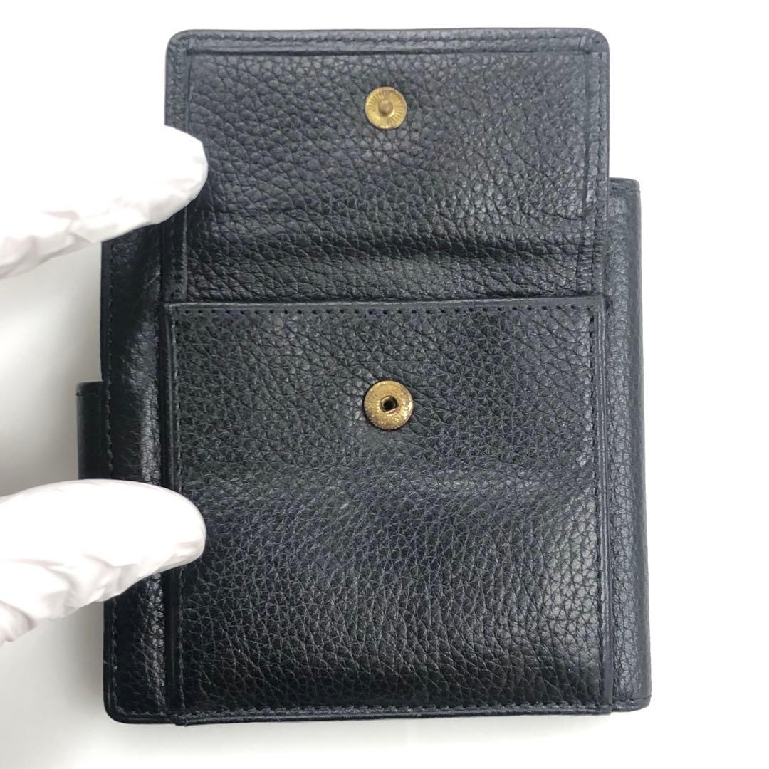 GIANNI VERSACE ジャンニ・ヴェルサーチ レザー 二つ折り財布
