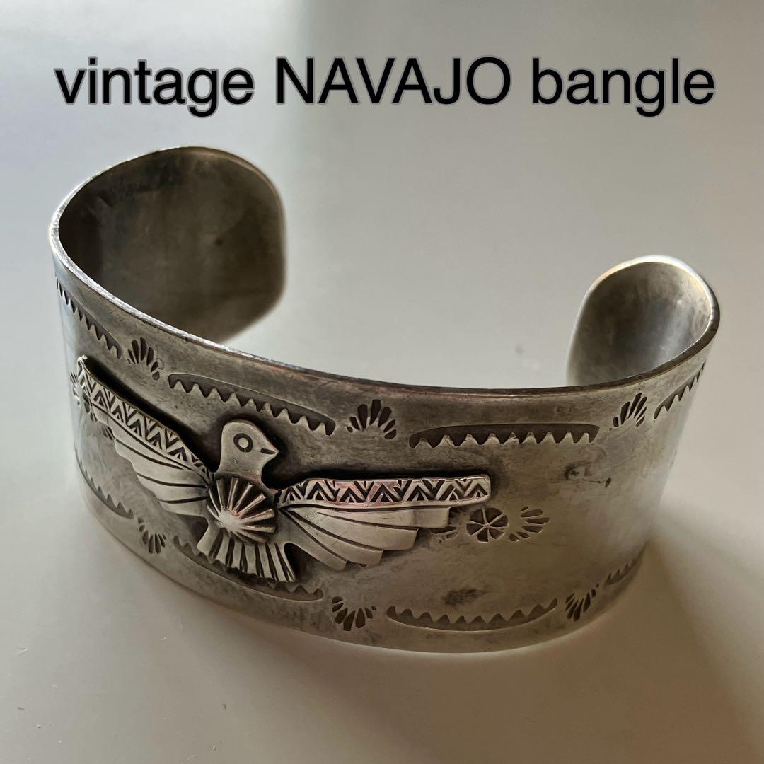 vintage ナバホ フレッドハービー バングル navajo サンダーバード