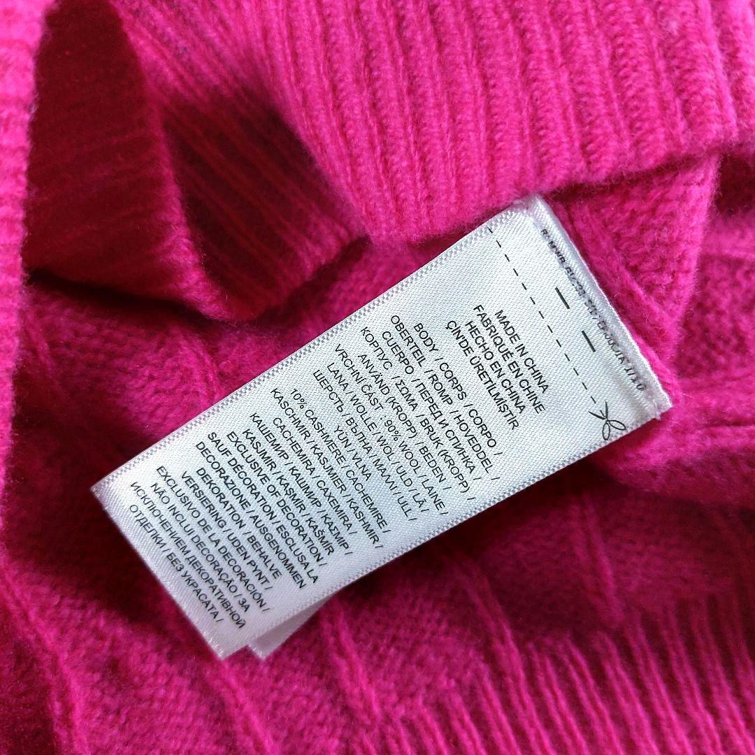 LG ポロラルフローレン 洗える カシミヤ 現行QR ポニーロゴ ケーブルニット