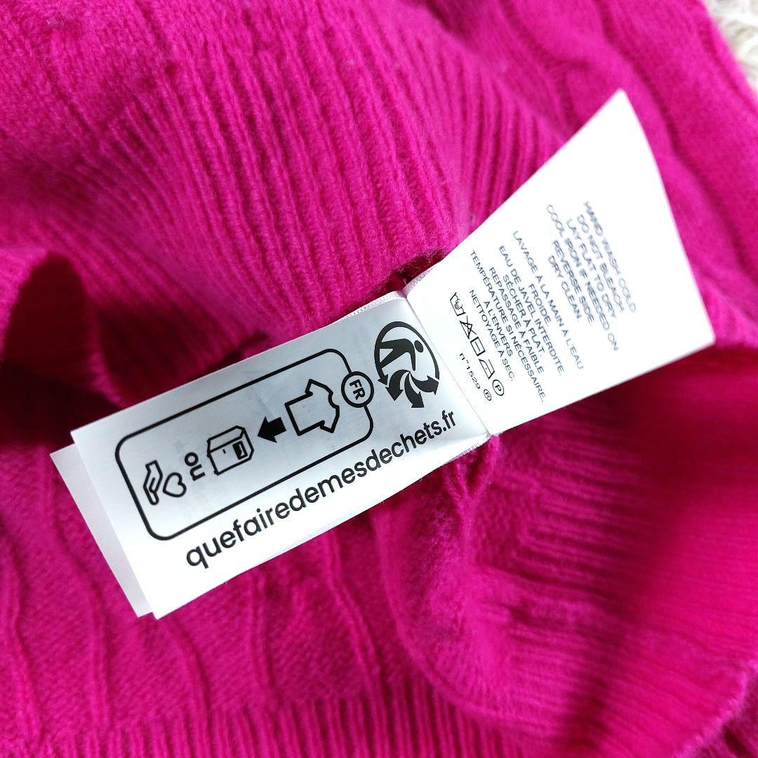 LG ポロラルフローレン 洗える カシミヤ 現行QR ポニーロゴ ケーブルニット