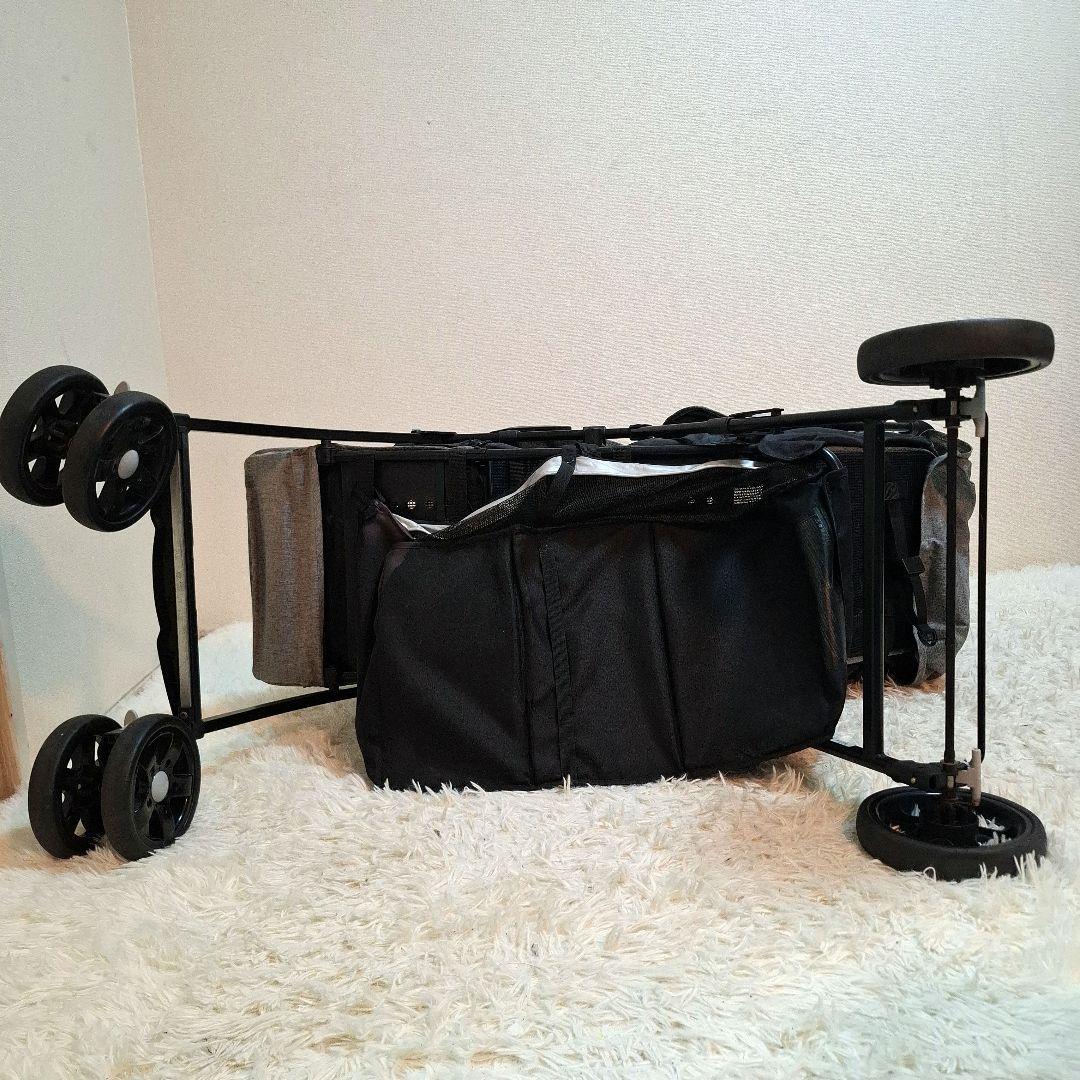 【送料無料】KATOJI タンデムストローラー 2人乗りベビーカー グレー