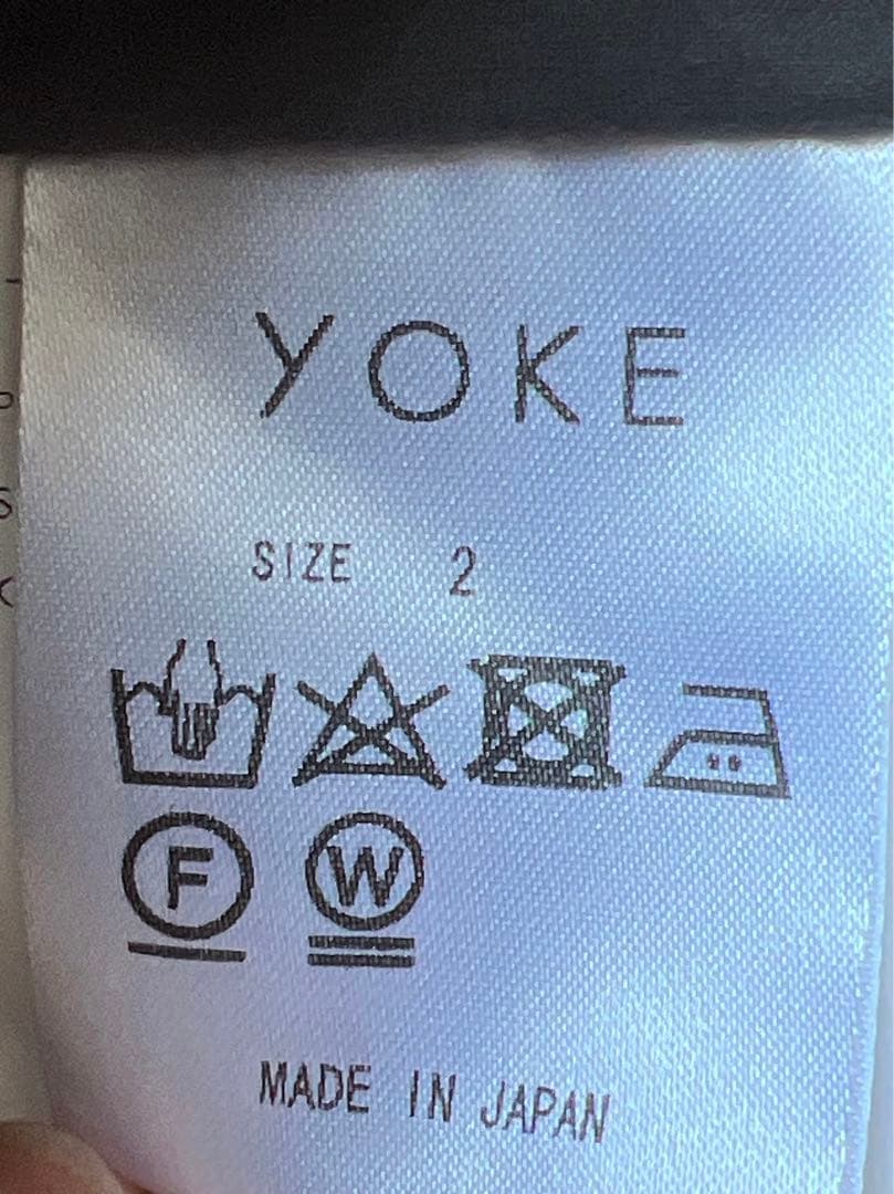 【21SS】YOKE PIPING SHIRT CARBON BLACK