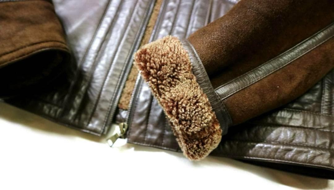 美品 ポールスミス　コレクション ムートン ジャケット 羊革 茶　M