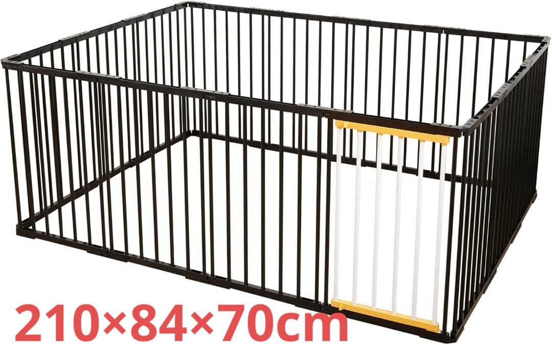 【開封・未使用】 Shinyever ペットサークル 組立簡単 14枚 ブラック