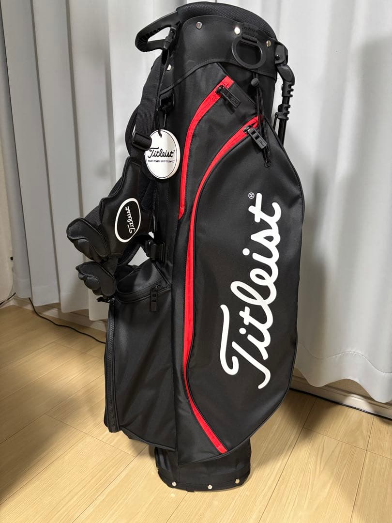 Titleist キャディバッグプレイヤーズ4 ブラック/レッドおまけ付