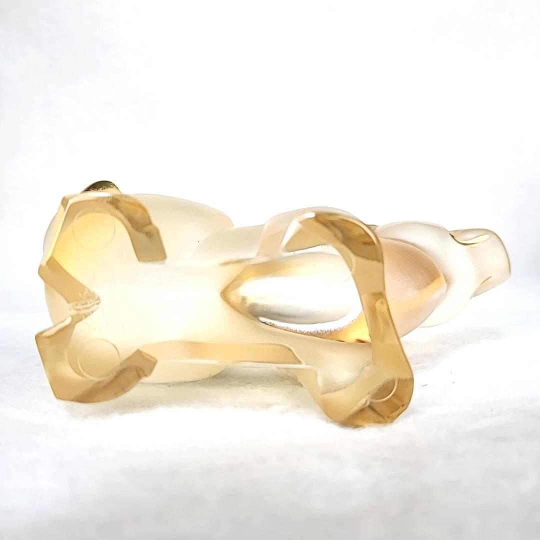 ●未使用□ラリック　25　ブッフェル　オブジェ　牛　丑　ゴールド　箱つき 0