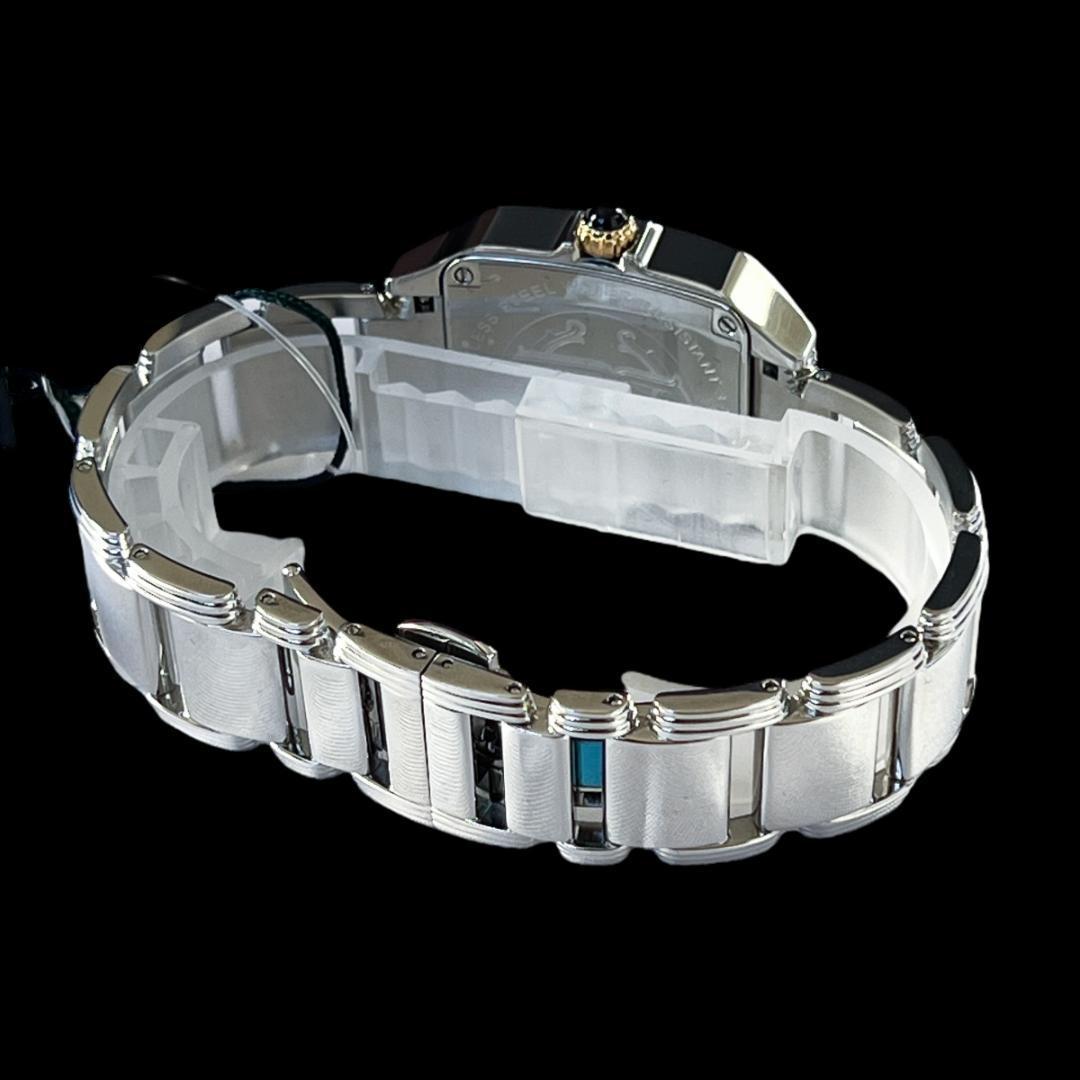 ✨エレガント❣️レディース腕時計 白シルバー スクエア ロベルトカバリ