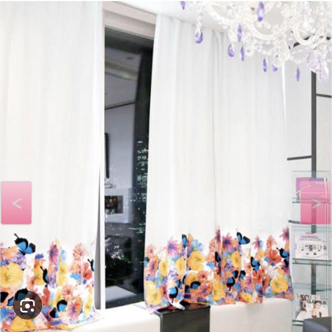 rady トロピカルフラワーカーテン