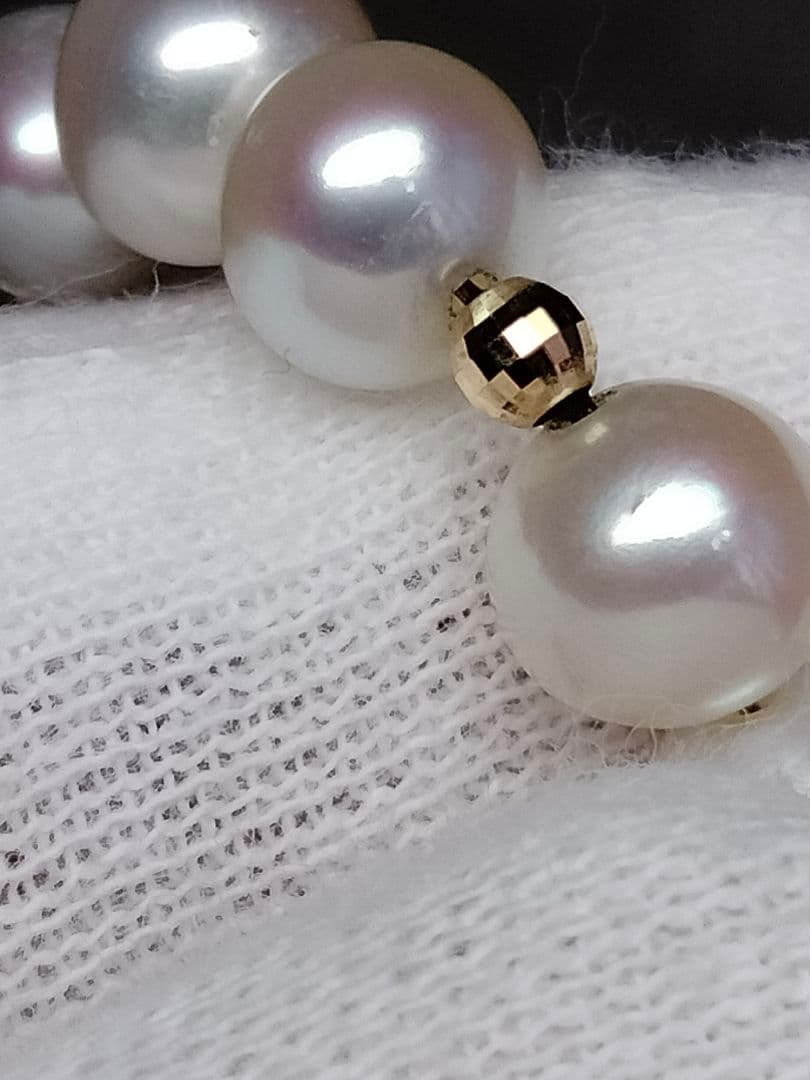 アコヤ真珠　K18ゴールド玉鑑定済　ベビーパールブレスレット