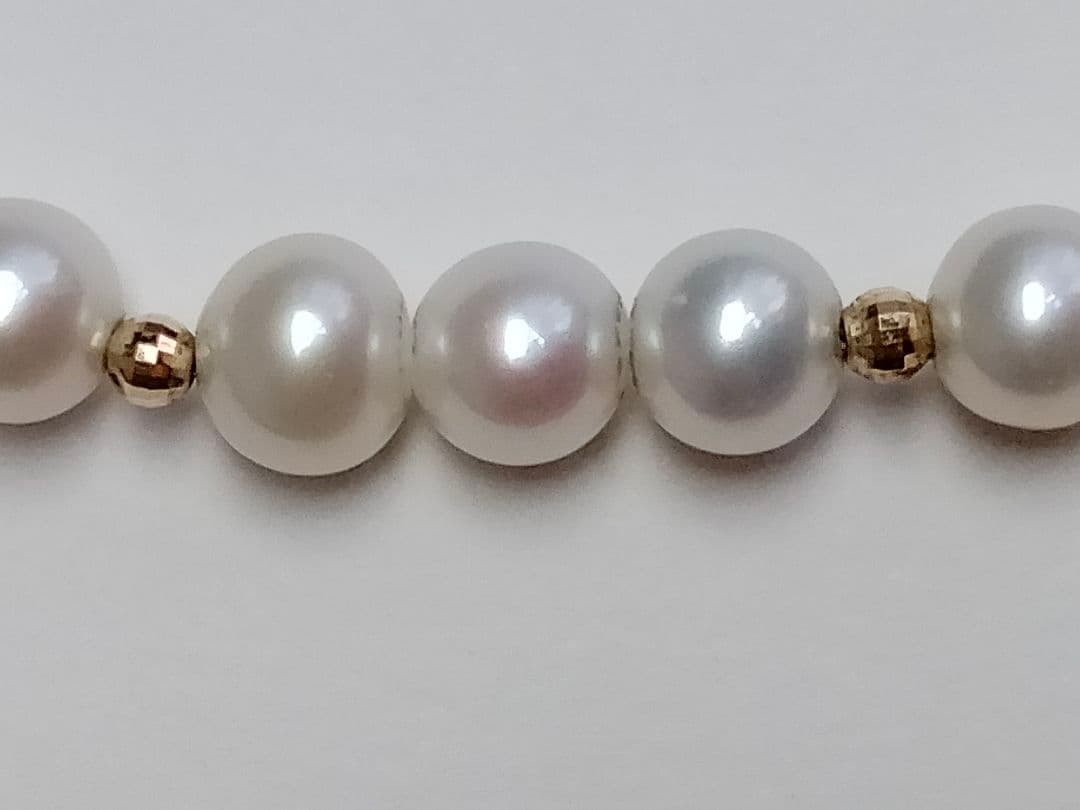 アコヤ真珠　K18ゴールド玉鑑定済　ベビーパールブレスレット