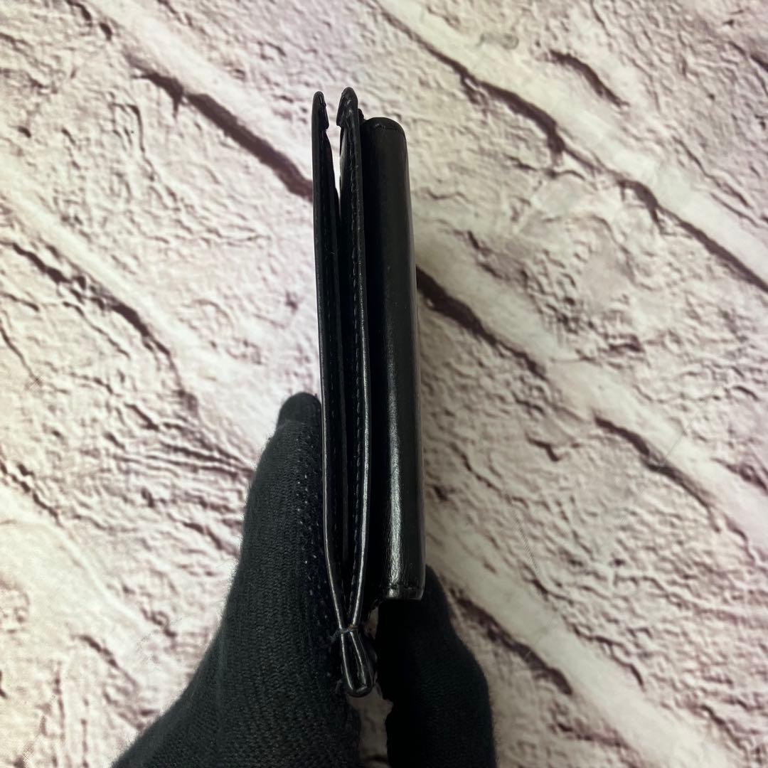 グレンロイヤル マネークリップ 小銭入れ付き 二つ折り財布 レザー ブラック