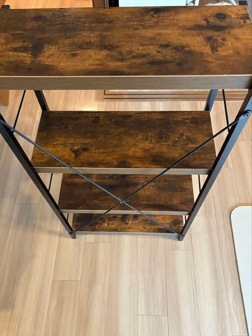 ニトリ ブックシェルフ(N ステイン 60 BR) ミドルブラウン