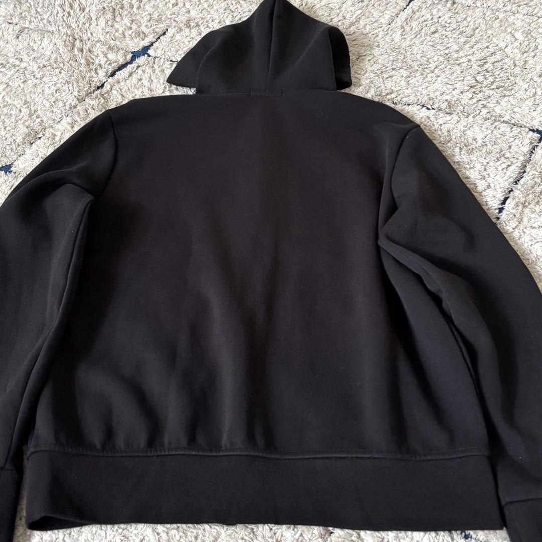 【美品✨】ポロラルフローレン　パーカー　フード　ジップ　ポニー刺繍　黒　ブラック