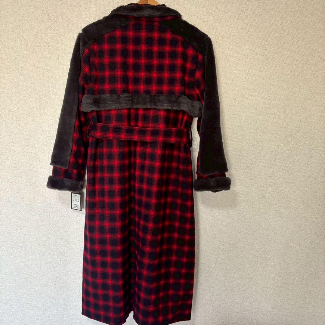 【タグ付き】Mia Asterism ファー付きチェックコート