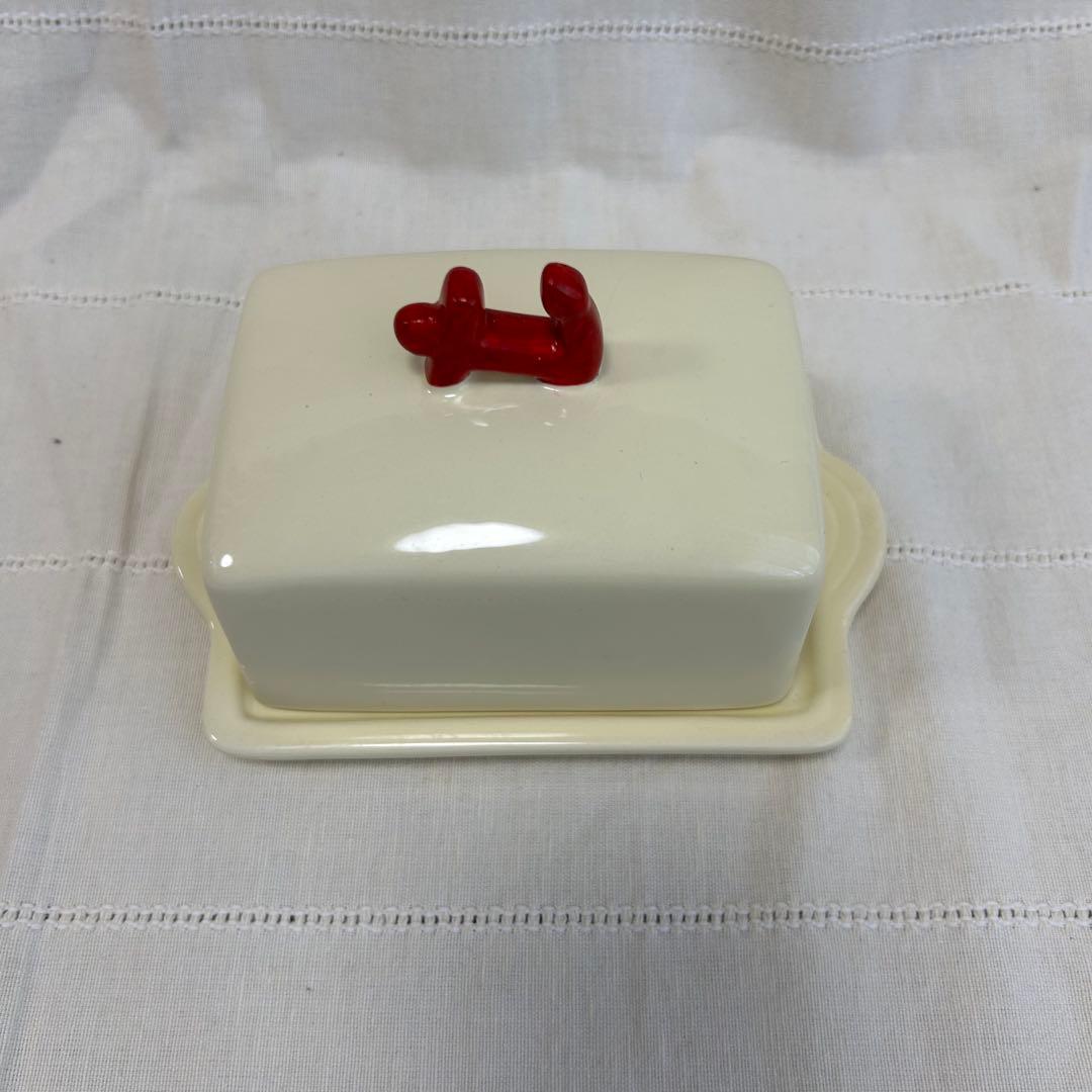 ANCHOR アンカー　バターケース　陶器製　ヴィンテージ